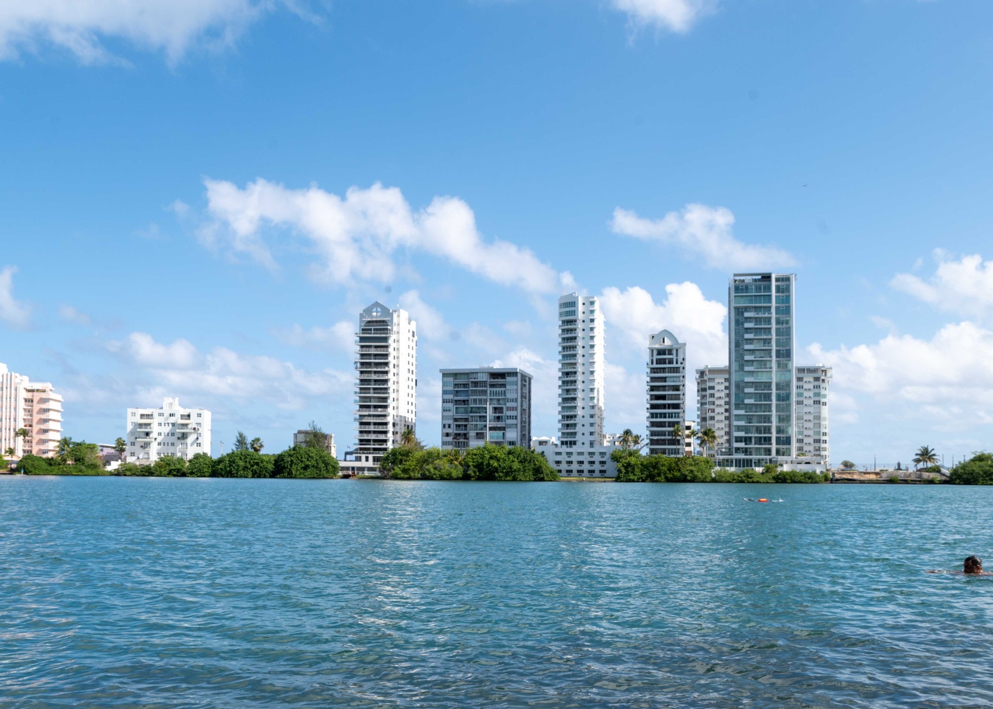 Condado towers across the lagoon, San Juan